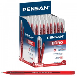 Pensan Tükenmez Kalem 50'Lİ KIRMIZI