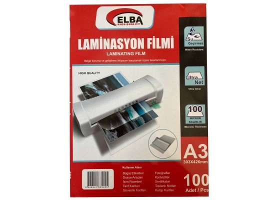 Laminasyon Filmi A3 100 MIC 