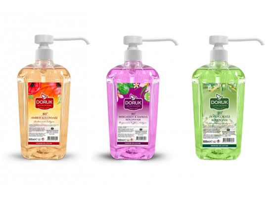 Doruk Kolonya Çeşitleri Püskürtmeli 800 ML