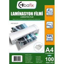 Laminasyon Filmi A4 125 Mıcron