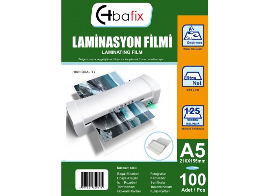 Laminasyon Filmi A5 125 MICRON